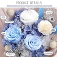 thumbnail image 3 of Ramo de rosas azules preservadas de Casaido con collar I Love You, 3 of 8