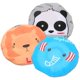 thumbnail image 1 of Fast and Good Gorro de baño elástico impermeable con dibujos animados para mujeres, niñas y niños, paquete de 3 unidades (panda+elefante+león), 1 of 5