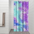 thumbnail image 2 of Colorful Tie Dye Pattern Shower Curtain 36"x72" ,Bathroom Decorative Shower Curtains Set with 12 Hooks,Modern Waterproof Washable Shower Curtain, 2 of 6