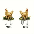 thumbnail image 6 of Darzheoy Farm Garden Stakes, Simulated Chicken Statue Stake, Acrylic Farm Animal Garden Inserts for Outdoor Lawn Decoration, 6 of 7