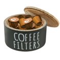 thumbnail image 1 of EIGTHTAIL Coffee Filter Holder Wooden Coffee Filter Storage Container with Lid Multipurpose Coffee Filter Dispenser Sturdy Coffee Pod Organizer Coffee Filter Basket for Bar Counter Coffee, 1 of 11