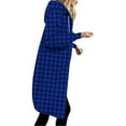 thumbnail image 5 of FDGIU Women's Fleece Jacket - Plaid Pocket Zipper Coat, Soft Warm Short Outerwear for Fall, 5 of 5