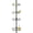Matt Black, variant on Utopia Alley Tension Pole Shower Caddy Corner Organizer, Adjustable Standing Shower Caddy with 4 Removable Baskets, Rust Resistant Bathroom Tension Rod Organizer, 60 to 97 Inch, Satin Nickel