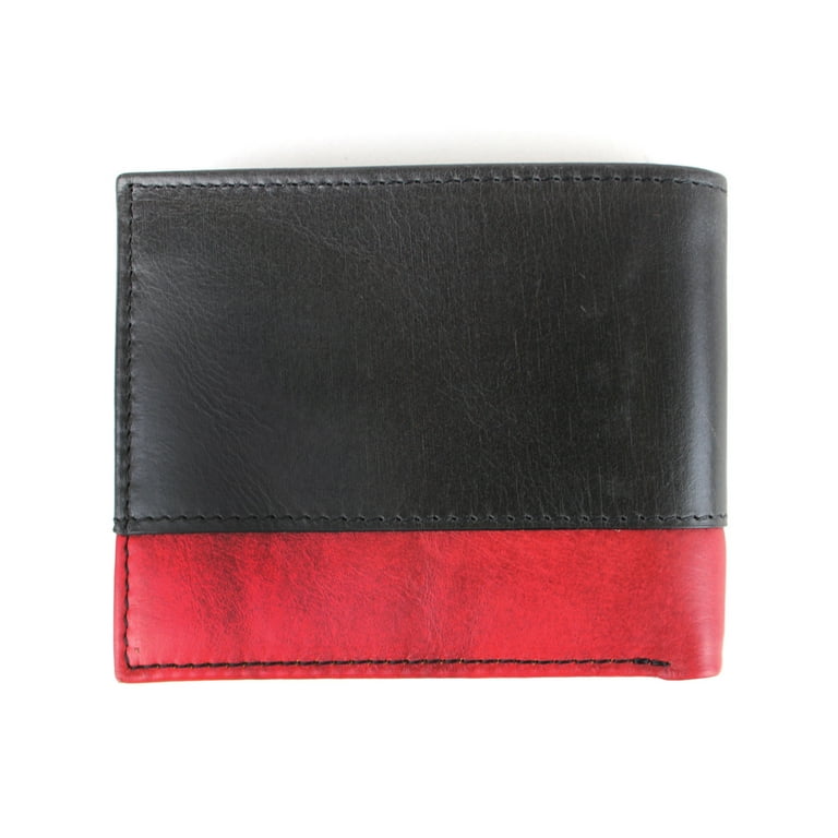 Men's Guess Leather Bifold Wallet - Black