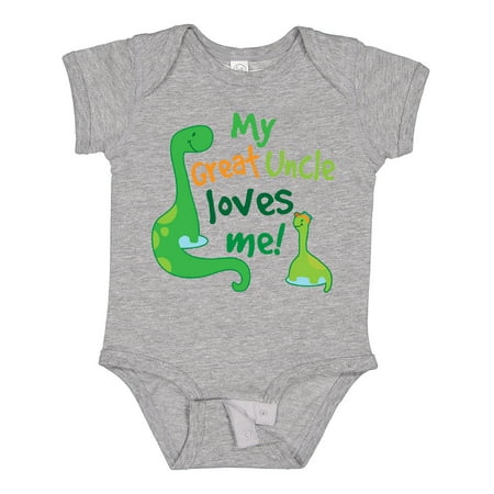 

Inktastic My Great Uncle Loves Me Nephew Gift Baby Boy Bodysuit