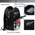 thumbnail image 4 of Balery Astronaut And Space Mochila con carga USB para hombre y mujer - Mochila impermeable y antirrobo para laptop con puerto USB para viajes, trabajo, 4 of 7