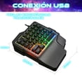thumbnail image 3 of Teclado Alámbrico ergonómico RGB Store Line, 3 of 4