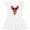 AA-White, variant on Inktastic Cute Girl Reindeer with Buffalo Plaid Bow Girls Baby Dress