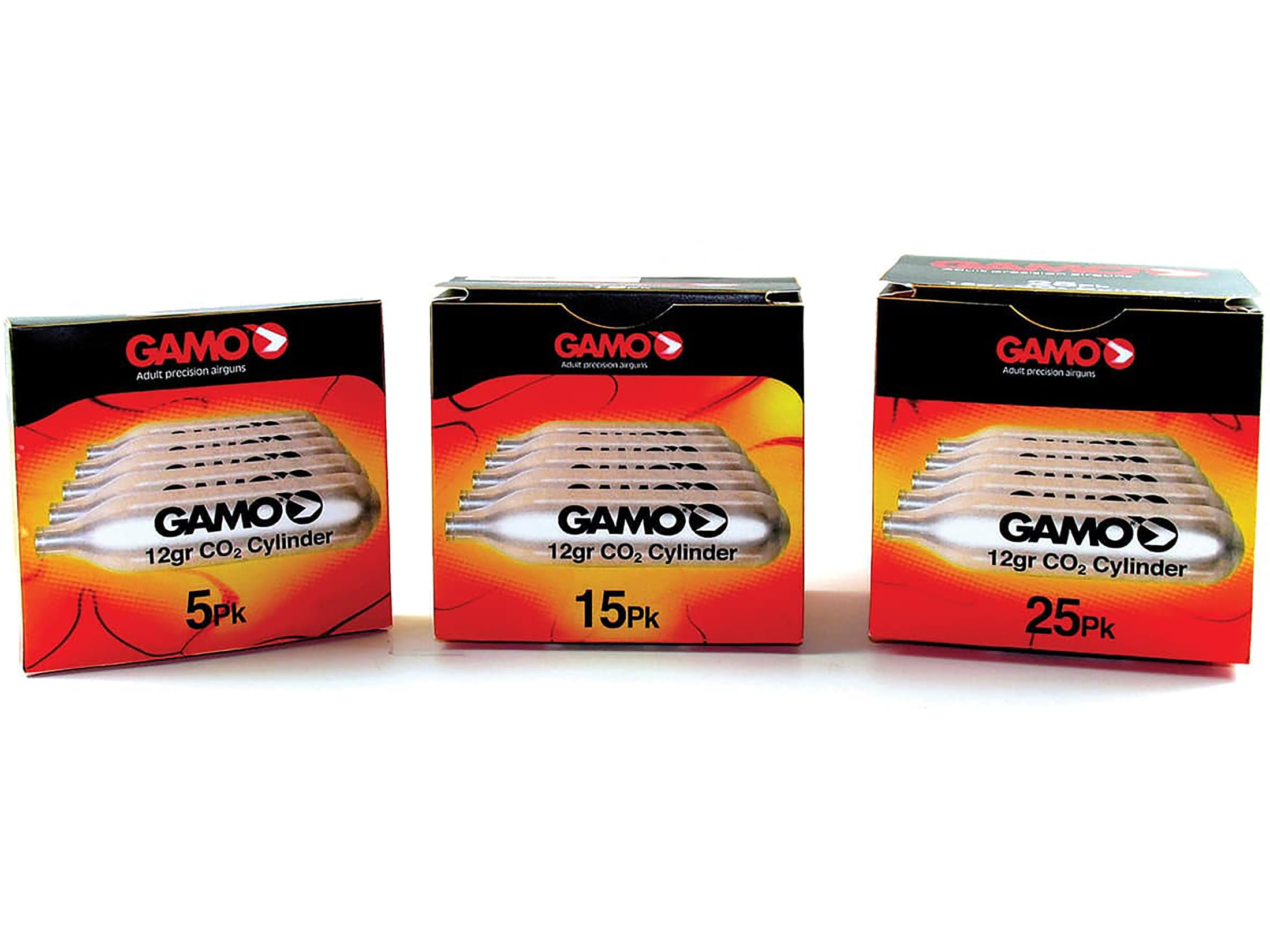 Cartouches De CO2 Guard Dog Security, 12g, Non Filetées, Pack De 25, Pour Pistolet BB