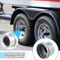 thumbnail image 2 of Unique Bargains 4pcs 1.98' Trailer Axle Dust Cap Cup Grease Cover with 4pcs Rubber Plugs Set for Trailer Camper RV, 2 of 6