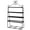 Black, variant on Grandest Birch 4 Layer Holes Double-side Earring Holder Stand Jewelry Display Stand Rack Shelf 4 Layer Double-side Jewelry Display