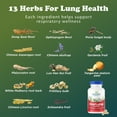 thumbnail image 7 of RidgeCrest Herbals ClearLungs Classic, Natural Lung and Nasal Daily Health Supplement for Bronchial, Respiratory, Immune, Sinus, and Mucus Wellness Support, Herbal Formula (60 Caps, 30 Serv), 7 of 7