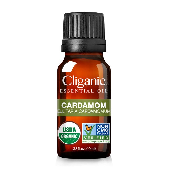 Cliganic Organic Cardamom, Aceites Esenciales para Difusores, 10 ml