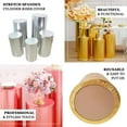Efavormart Set Of 5 | Metallic Gold Spandex Cylinder Display Box Stand ...