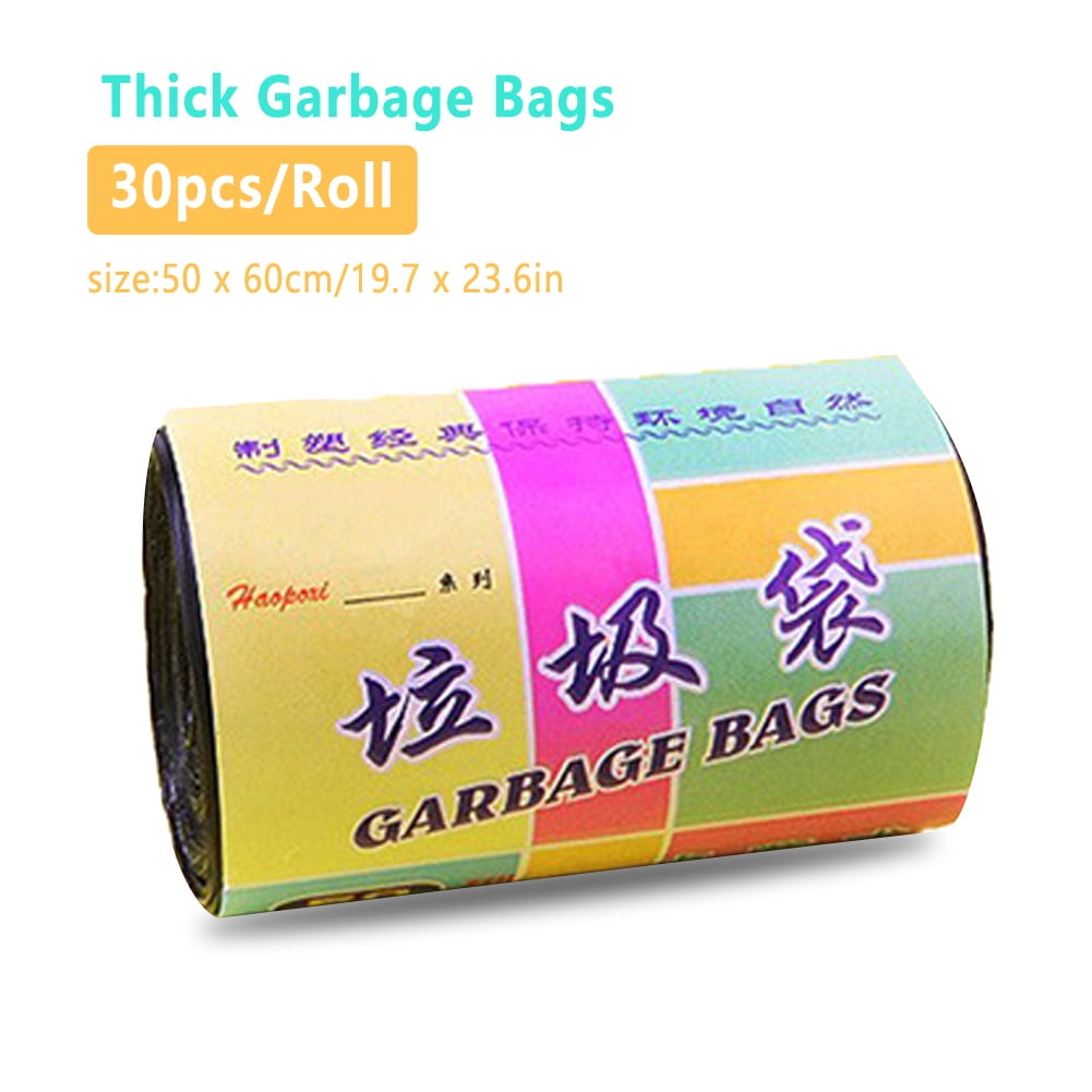 Mgaxyff 15Rolls Thick Disposable Home Garbage Bags Point ...