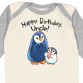 thumbnail image 4 of Inktastic Happy Birthday, Uncle Cute Penguins Boys or Girls Long Sleeve Baby Bodysuit, 4 of 5