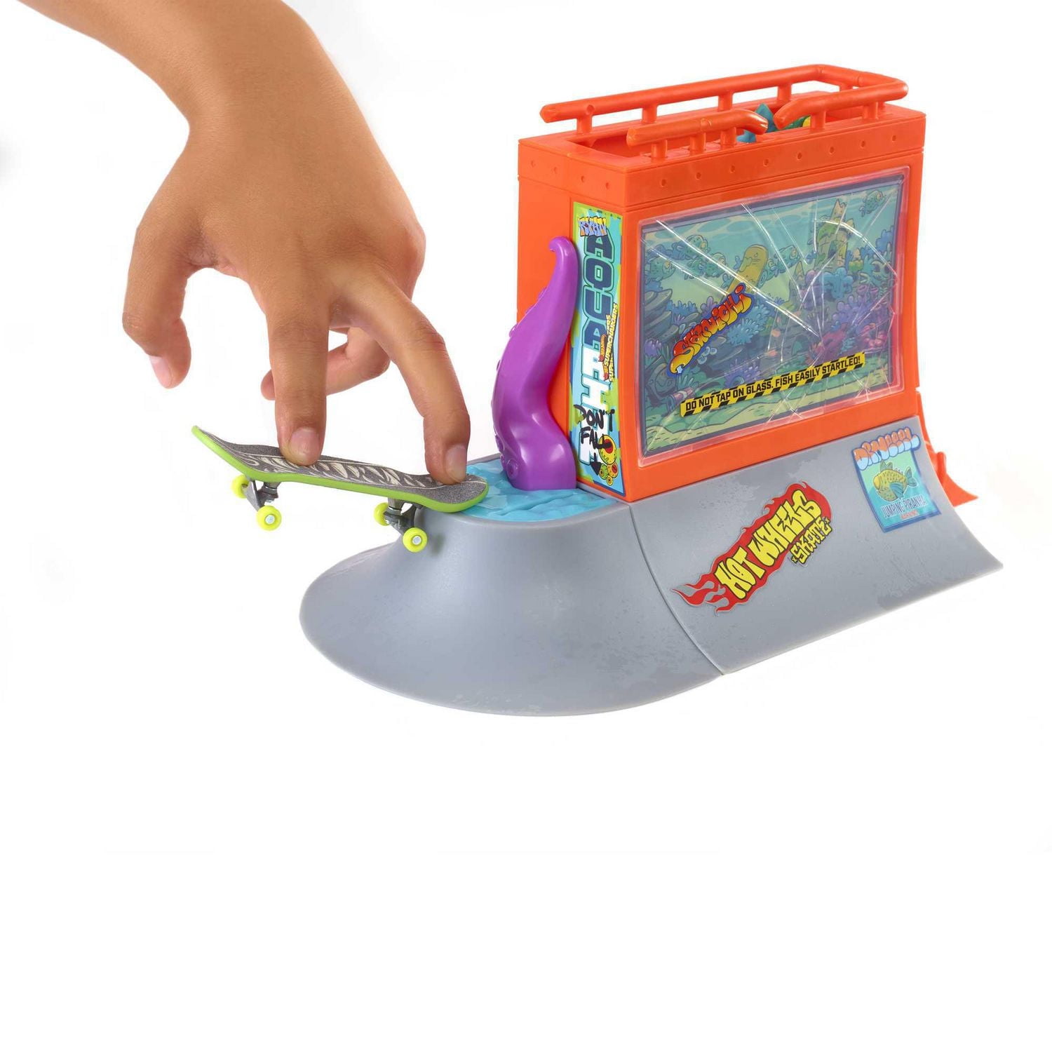 Hot Wheels Skate Coffret de jeu Planchodrome Aquarium