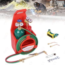 Ynce Upgraded Oxygen Acetylene Torch Kit, Portable Cutting Torch Kit, Welding Cutting Torch Kit, Oxygen and Acetylene Tanks, Brass Nozzle Welding Cutting Torch Kit