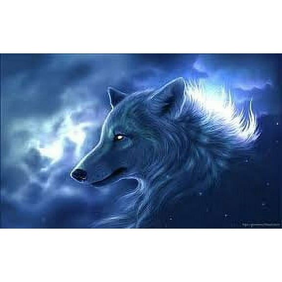 Whimsical Practicality's Wolf Edible Icing Image Cake Topper-1/4 Sheet or Larger