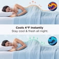 thumbnail image 3 of Edredón, cama de refrigeración, tamaño king, 260 x 240 cm, color azul, 3 of 8