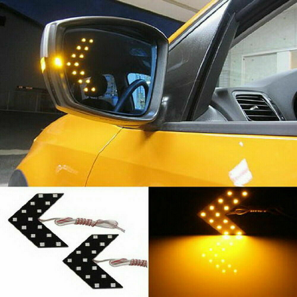 HOT LED Arrow Car Rear View Mirror Turn Light Direction Indicator Lamp Cornering 