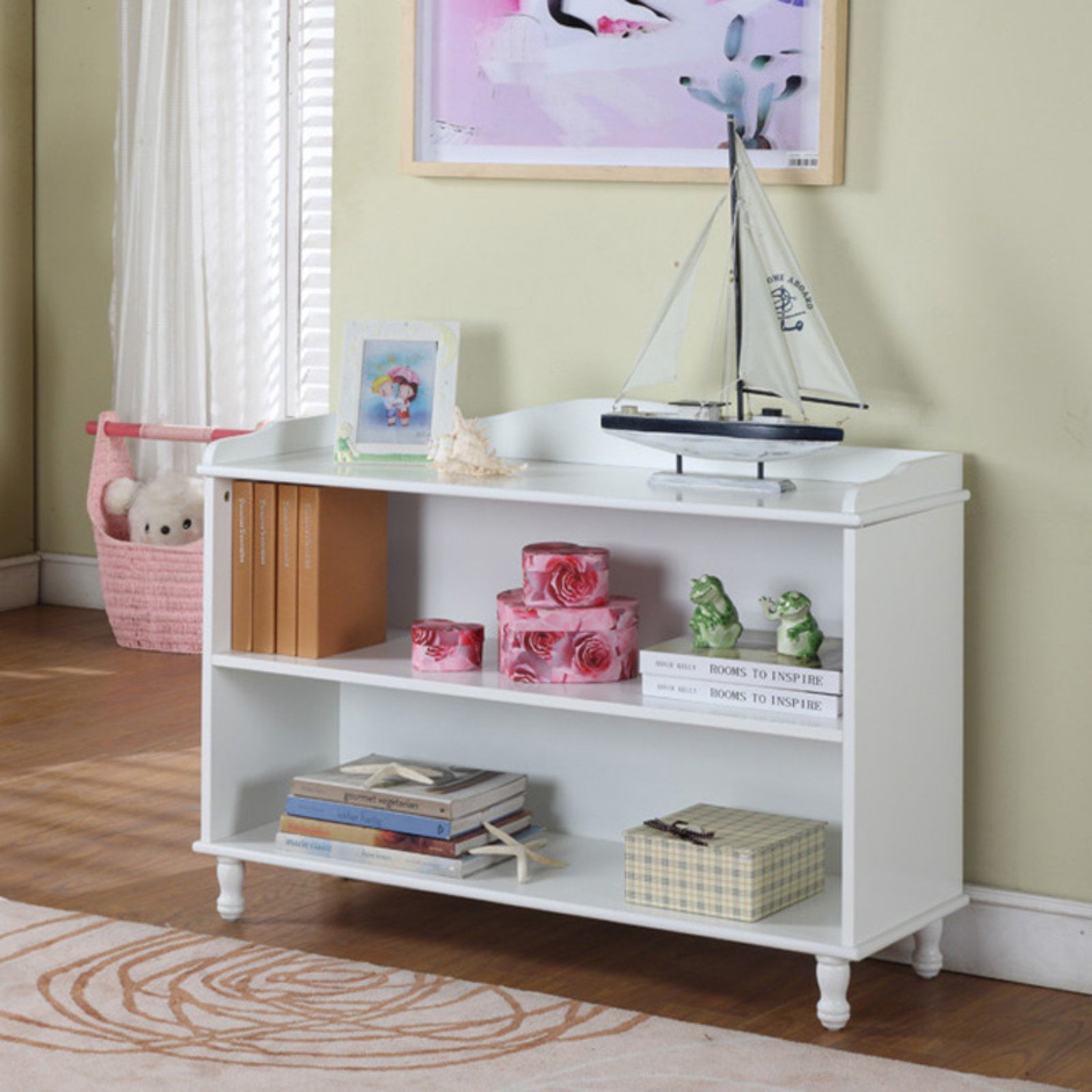 InRoom Designs White Bookcase