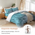 thumbnail image 7 of Graffiti Effects Modern Art Bedding Duvet Cover Set Queen Size 4 Pieces Vintage Watercolor Green Bedding Set with Zipper Closure, 1 Comforter Cover 90x92 Inches 1 Flat Sheet & 2 Pillow Cases, 7 of 7