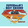 thumbnail image 2 of Junior's DC League of Super-Pets Superman's Best Friend Logo  Racerback Tank Top Cancun X Small, 2 of 4