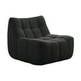 thumbnail image 5 of NBLDGT Comfy Lounge Chair with Wide Backrest, Single Seated Bean Bag Chair with High-Rebound Memory Foam, Upholstered Accent Chair for Living Room, Bedroom, Office (Black), 5 of 10
