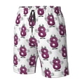 thumbnail image 6 of Uemuo Cute Number 8 Pattern Men's Swim Trunks Hawaiian Beach Bathing Suit Swimsuits Beach Quick-Dry Shorts with Pockets-, 6 of 9