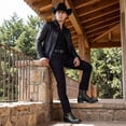 thumbnail image 5 of The Western Shops Men’s Caiman Print Cowboy Boot, Mid-Calf Leather Western Boot, Full Side Zipper, Square Toe, 5 of 5