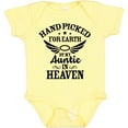 thumbnail image 3 of Inktastic Handpicked for Earth by My Auntie in Heaven with Angel Wings Boys or Girls Baby Bodysuit, 3 of 5