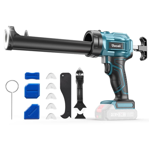 Pistola de Calafateo Eléctrica Uaoaii 10 oz Inalámbrica con Luz LED