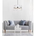 thumbnail image 3 of Serephina 20 inch crystal round pendant light in satin gold, 3 of 7