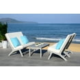 thumbnail image 3 of Safavieh Chaston 4 Piece Outdoor Modern Wood Living Set, 3 of 10