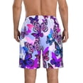 thumbnail image 3 of Yiaed Flying Butterflies Print Men's Swim Trunks with Lining Quick Dry Sports Shorts Beach Shorts Boardshorts-XX-Large, 3 of 5