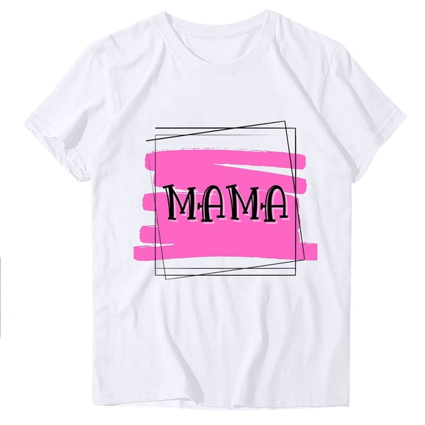 Blusas de Manga Corta para las Mujeres Divertido Impreso Cuello Redondo Tee, Vintage Humor Gráfico Blusas de Primavera para las Mujeres