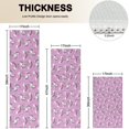 thumbnail image 4 of Pink Unicorn Rainbow Cloud Pattern Kitchen Rugs Sets Of 3,Kitchen Runner Rugs Non Skid Washable,Decorative Kitchen Floor Mats for Kitchen,Sink,Laundry,17"x30"+ 17"x47" + 17"x59", 4 of 6