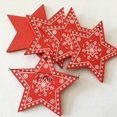thumbnail image 2 of 10PCS Christmas Ornament Star Bell Heart Xmas Tree Ornament Hanging Decor, 2 of 10