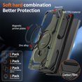 thumbnail image 2 of Dteck Magnetic Case for Samsung Galaxy S24 Ultra,Shockproof TPU+PC Ring Holder Case Compatible with Mag Safe Military Drop Protection Kickstand Back Cover,Green, 2 of 7