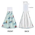 thumbnail image 3 of Yayeee Kitchen Hanging Hand Towels Set of 2 with Loop Bathroom Absorbent Tie Towel, Ice Hockey, 3 of 7