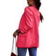 thumbnail image 4 of Cathalem Women's Blazers Plus Women's Relaxed Scuba Knit Stretch Blazer with Scrunch Sleeves (Hot Pink,XXXL), 4 of 5