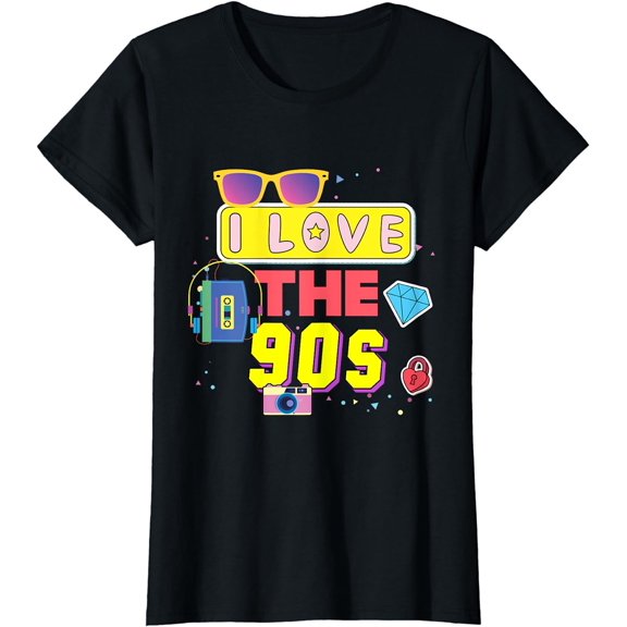 I Love The 90s Vintage 1990s Men Women 90's Nineties 1990's T-Shirt