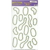Party Central Club Pack of 12 Green and Yellow Mardi Gras Beads Peel 'N Place Festive Party