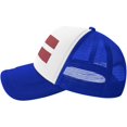 thumbnail image 3 of Flag of Latvia Mesh Back Trucker Cap Baseball Cap, 3 of 8