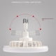 thumbnail image 3 of Ceiling Fans with Remote Control and Light Lamp Fan E27 Converter Base Smart Silent Ceiling Fans for, 3 of 5