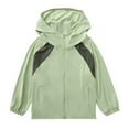 thumbnail image 2 of Xdegoge Kids Waterproof Rain Jacket with Hood Lightweight Boys and Girls Raincoat Hooded Zip Up Jackets Outerwear, 2 of 9