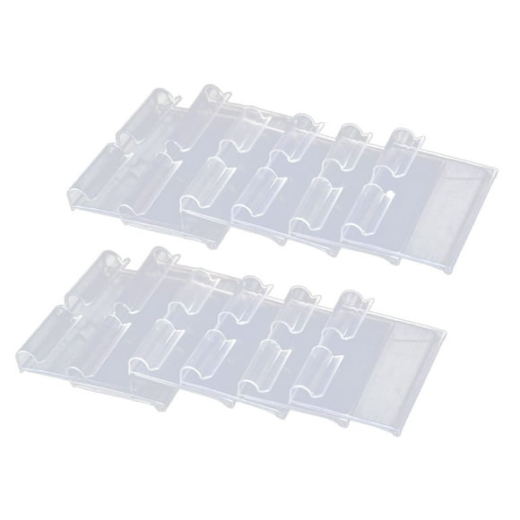 MIANGASTORE 50Pcs Label Holder, Price Holder Shelf Label Holder Clear Label Holder Merchandise Sign Display Holders Label Clip for Supermarket and Retail Shop