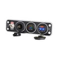 thumbnail image 2 of MERIGLARE Charger Socket Panel Marine Boat Lighter Socket for RV Marine Blue Light, 2 of 6