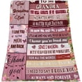 thumbnail image 3 of Yibo Mom Gift from Daughter Blanket Flannel Soft and Comfortable Anti-static Bed Sofa Blanket, 3 of 9